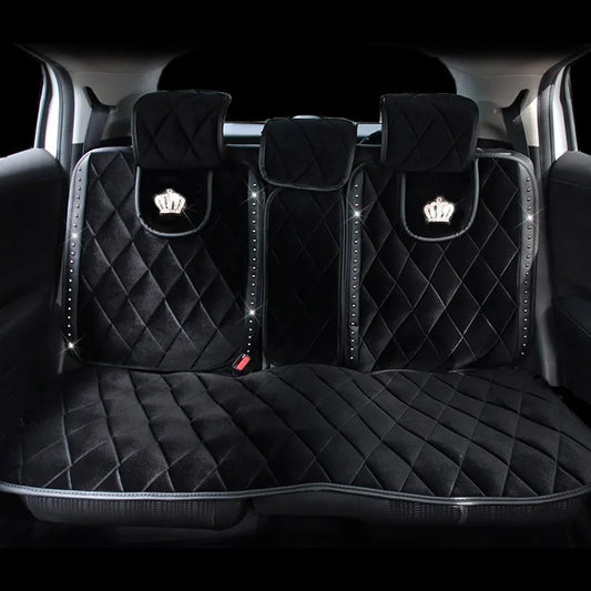 Plush Crown Universal Car Seat Covers