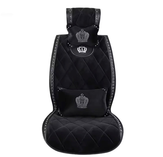 PLUSH CROWN CAR SEAT COVERS
