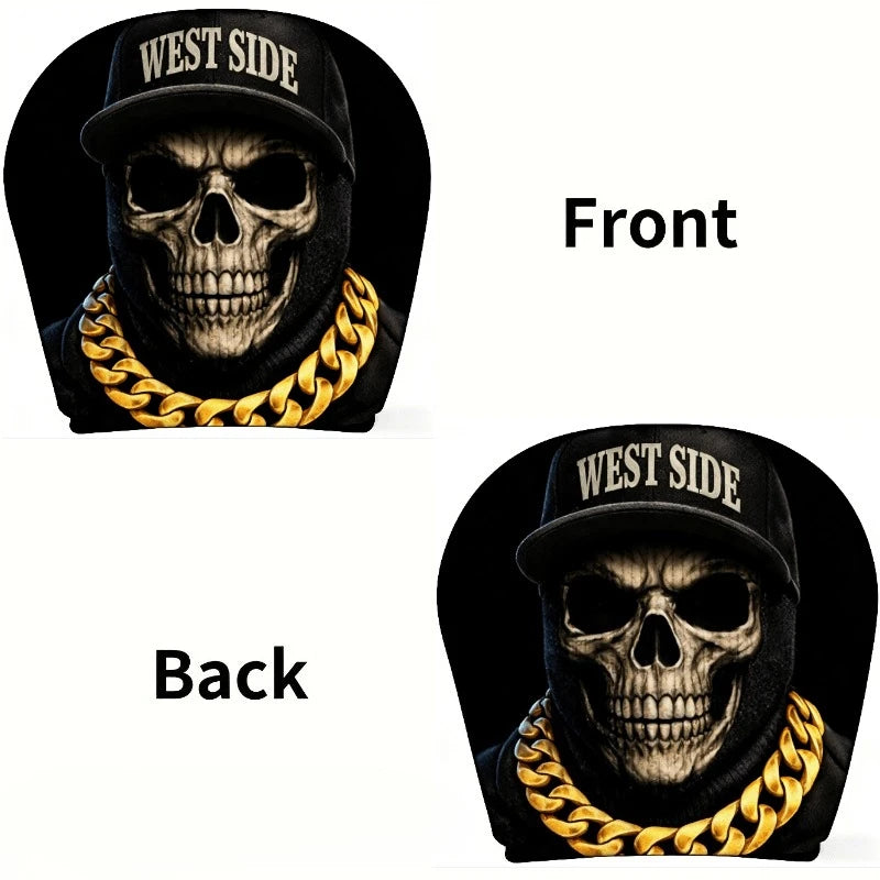 Westside Skull Car Headrest Cover