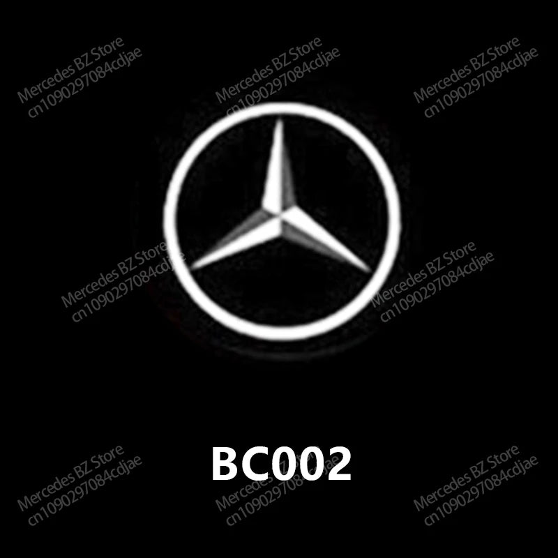 2PCS LED Car Door HD Laser Projector Lights Door Welcome Lamp Mercedes Benz Amg A C E GLC GLA GLE W205 W212 W213 X253 X156 W166