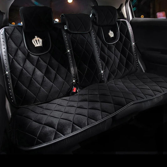 Plush Crown Universal Car Seat Covers