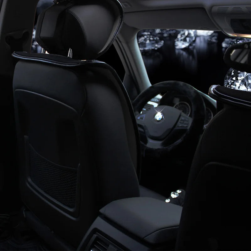 Plush Crown Universal Car Seat Covers