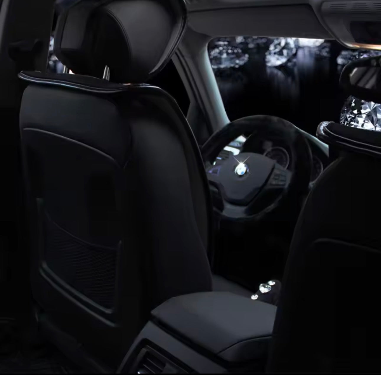 PLUSH CROWN CAR SEAT COVERS