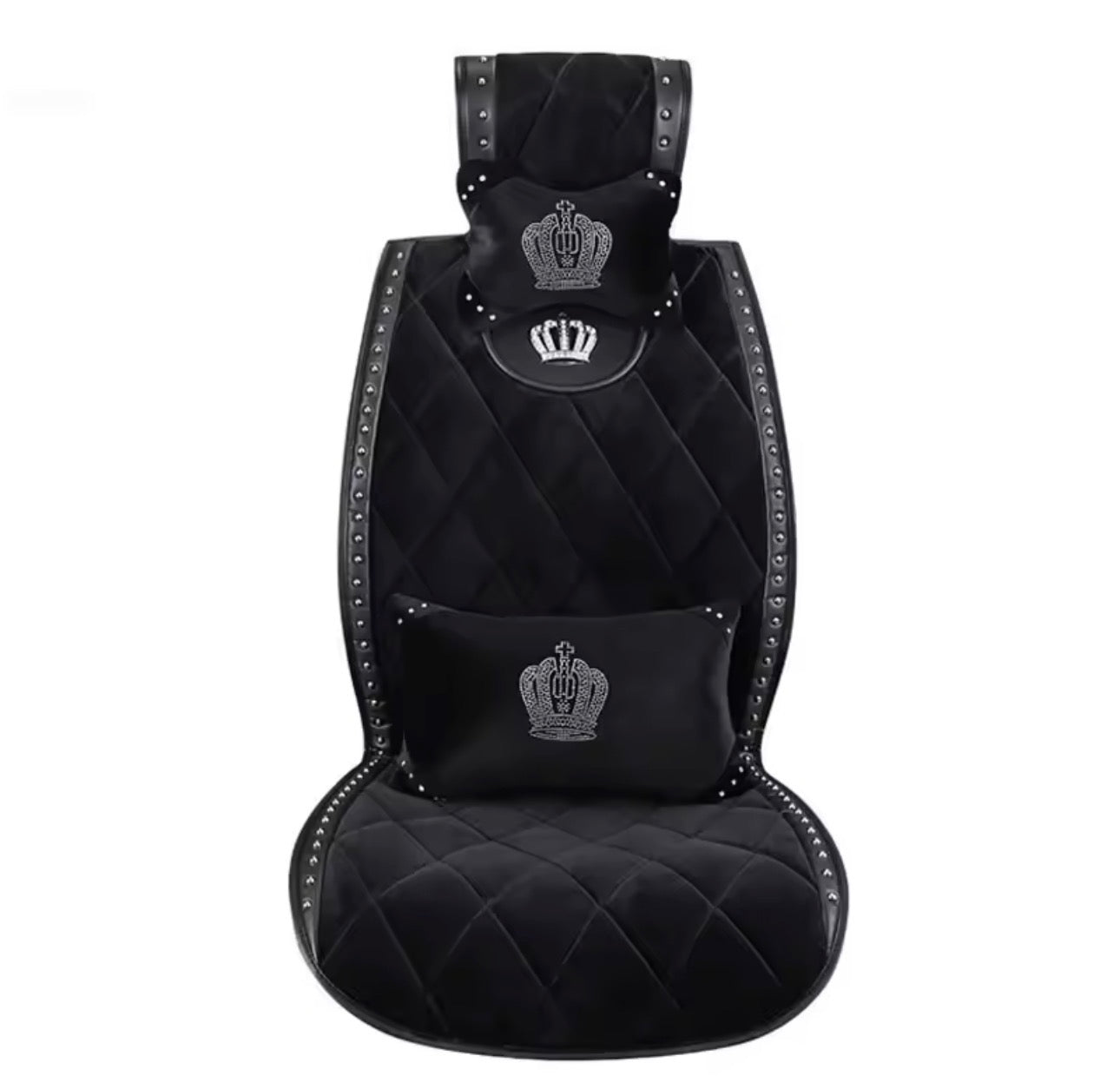 PLUSH CROWN CAR SEAT COVERS