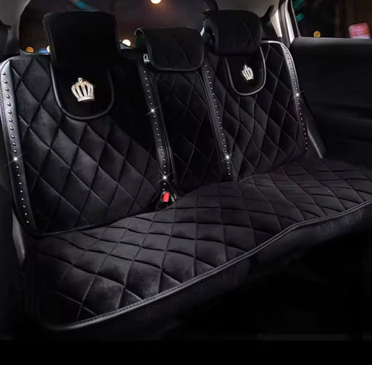 PLUSH CROWN CAR SEAT COVERS