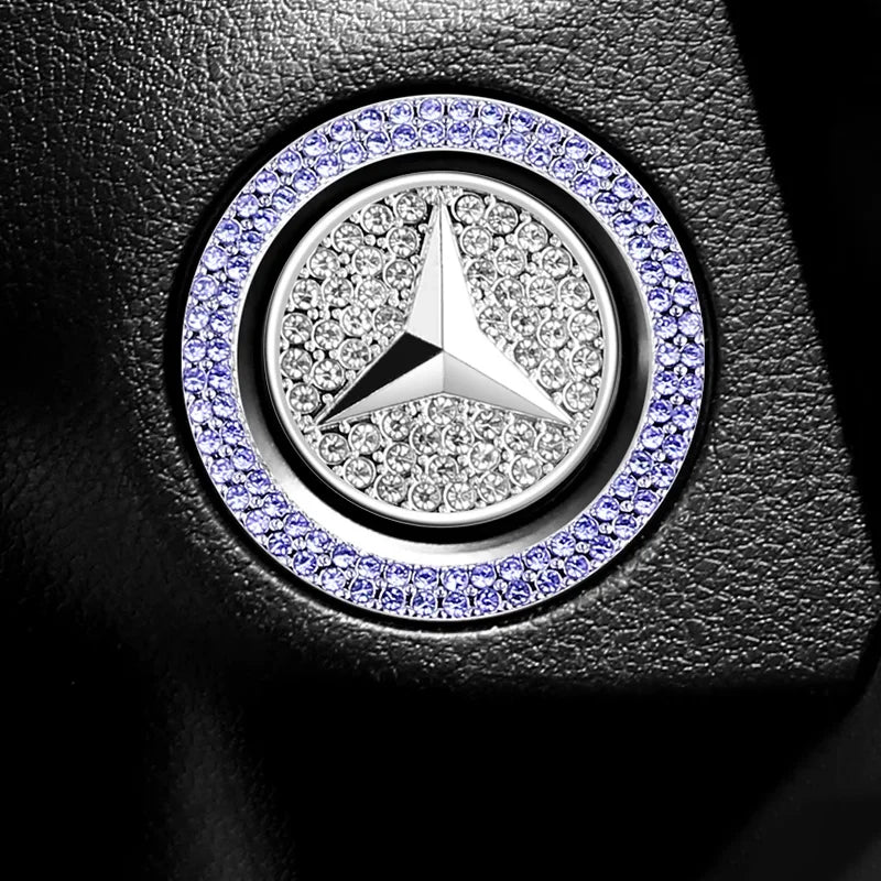1pcs Car Diamond-encrusted Protective Cover Auto Interior Accessories For Mercedes Benz A C E S G Class GLC CLE CLA GLB GLS W177