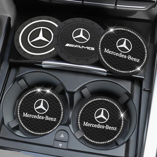 MERCEDES CUSTOM SILICONE CAR CUP NON SLIP COASTER FOR AMG GLE GLS CLA CLE GLC CLS GLA W223 W213 W206 W464 W247