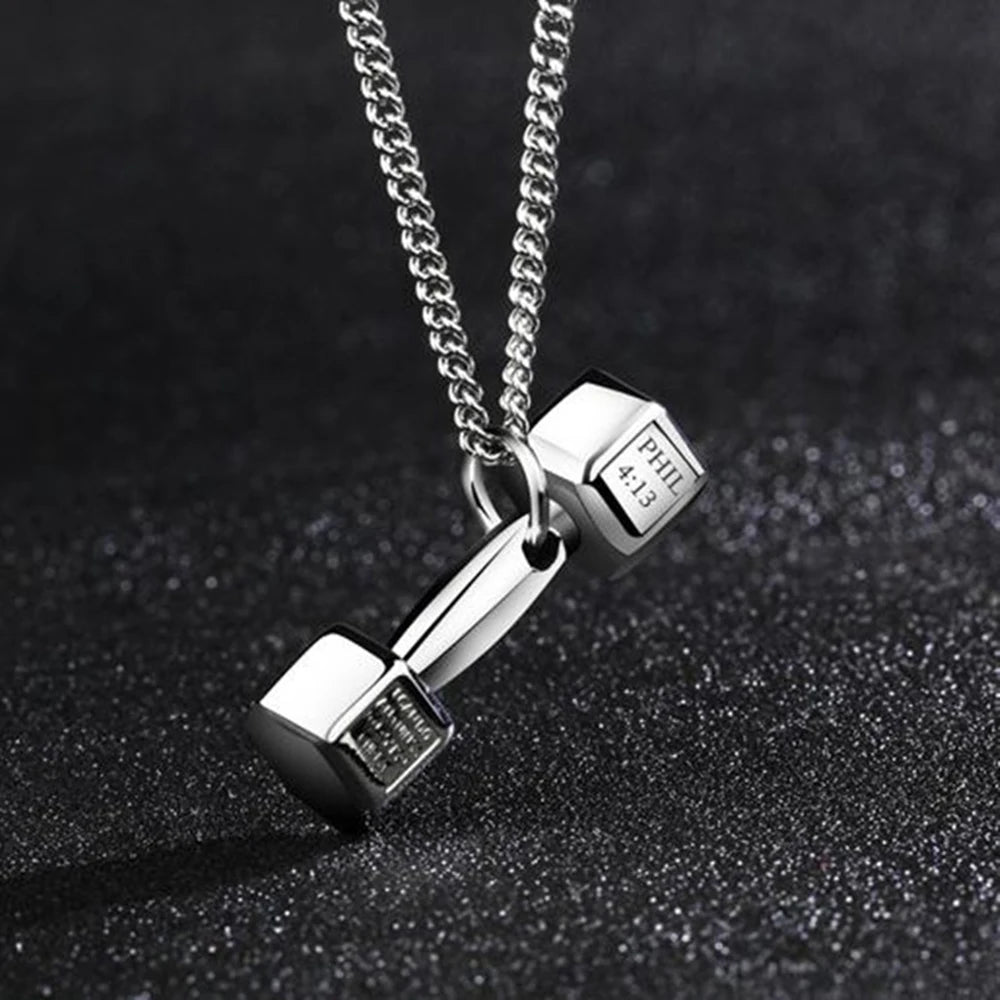 Mini Dumbbell Auto Rear View Mirror Pendant