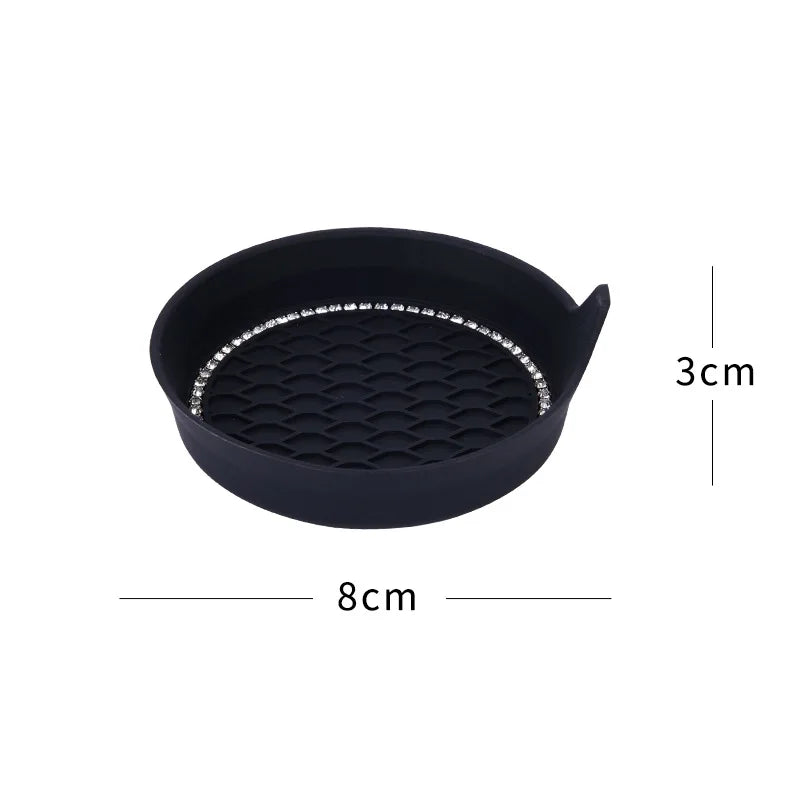 Car Cup Holder Coaster with Diamond Rhinestones