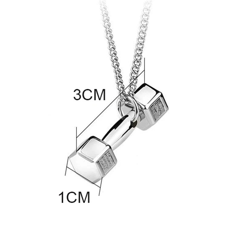 Mini Dumbbell Auto Rear View Mirror Pendant