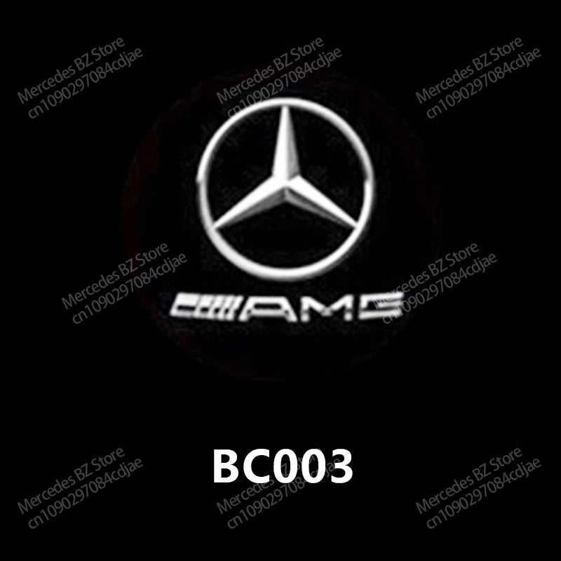 2PCS LED Car Door HD Laser Projector Lights Door Welcome Lamp Mercedes Benz Amg A C E GLC GLA GLE W205 W212 W213 X253 X156 W166