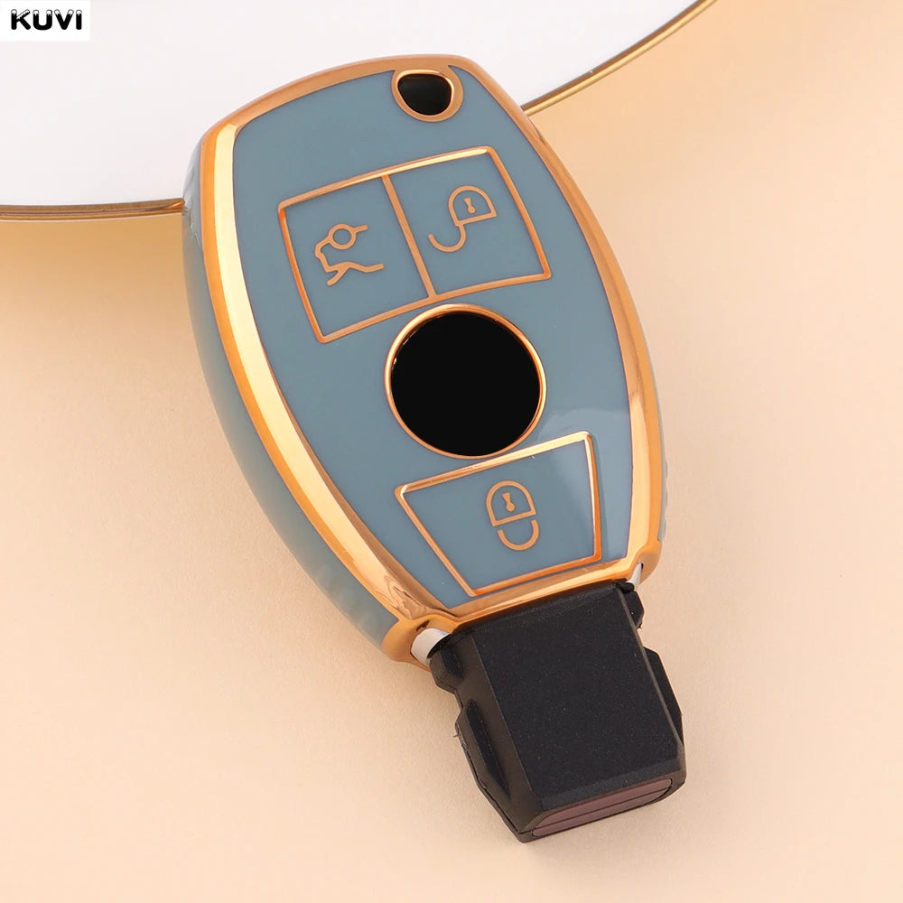 Hot TPU Style Car Key Case Cover For Mercedes Benz CLA GLC GLA GLK W203 W210 W211 W204 W176 A B C R Class AMG Fob Accessories