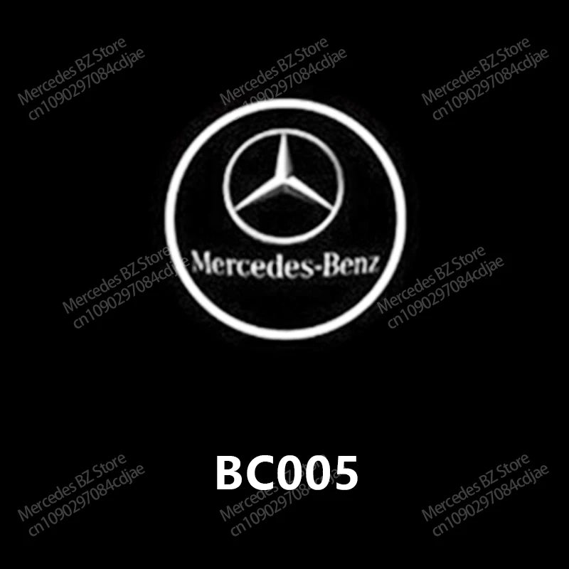 2PCS LED Car Door HD Laser Projector Lights Door Welcome Lamp Mercedes Benz Amg A C E GLC GLA GLE W205 W212 W213 X253 X156 W166
