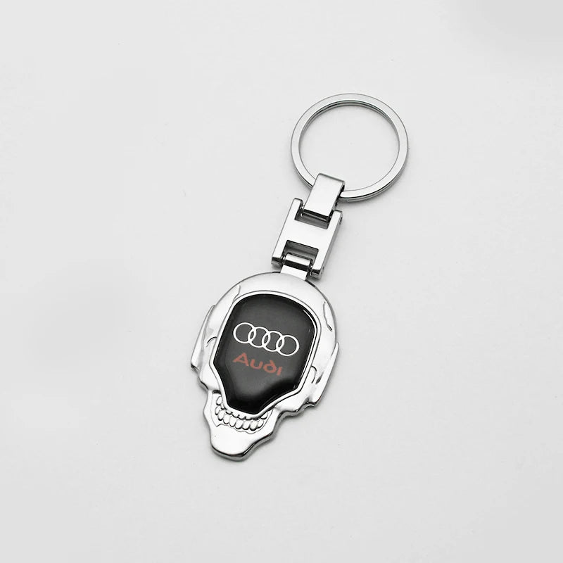 Car Leather Styling Key Chain Emblem Metal Keyring Auto Key Bag For Audi A1 A2 A3 A4 A5 A6 A7 A8 Q2 Q3 Q4 Q5 Q6 Q7 Q8 TT SQ2 S6