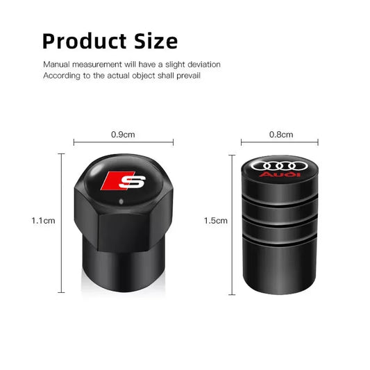 AUDI Tyre Valve Cap Protection Caps