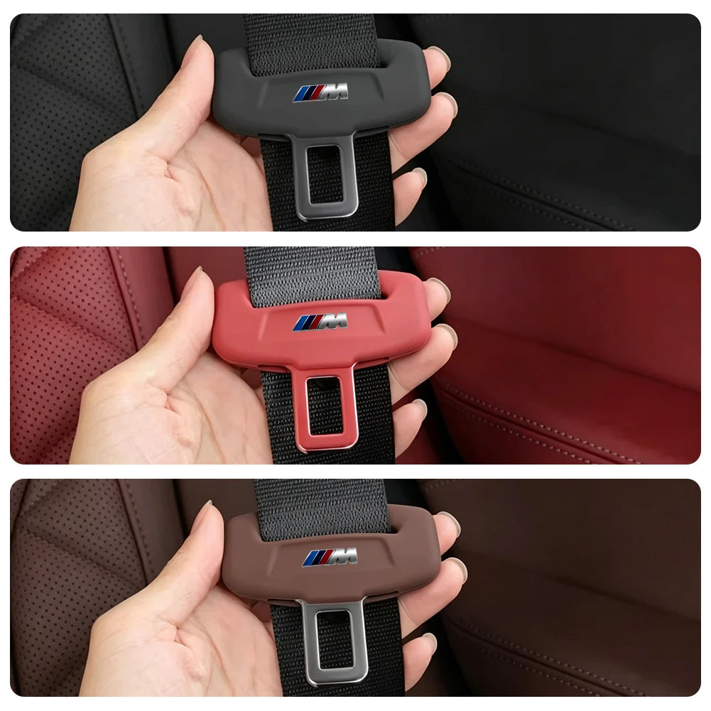 BMW Car Seat Belt Buckle Protective Cover Decorative Accessories for E90 G80 M3 G30 M5 F82 F83 F20 F21 G42 F95 M