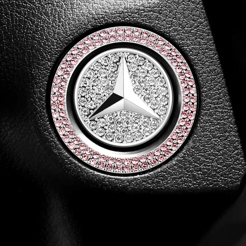 1pcs Car Diamond-encrusted Protective Cover Auto Interior Accessories For Mercedes Benz A C E S G Class GLC CLE CLA GLB GLS W177