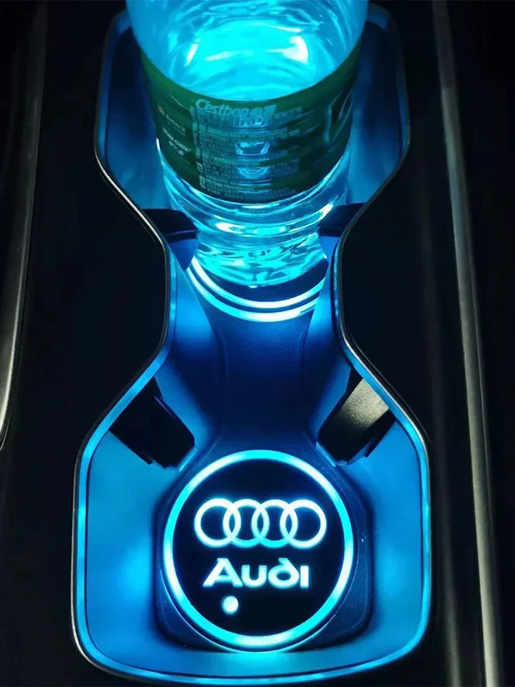 AUDI LED Car Coaster Pad