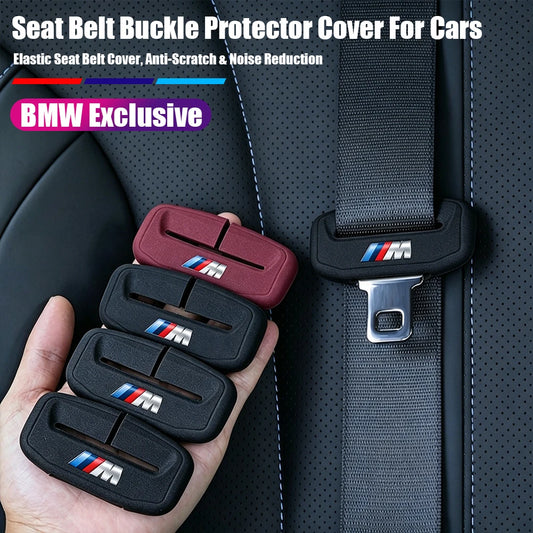 BMW Car Seat Belt Buckle Protective Cover Decorative Accessories for E90 G80 M3 G30 M5 F82 F83 F20 F21 G42 F95 M