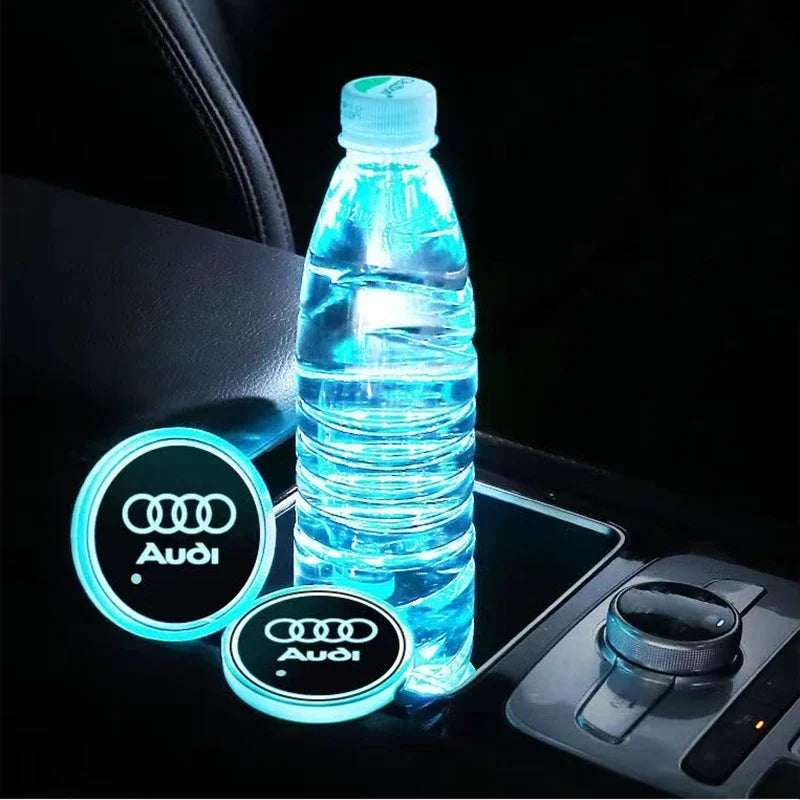 AUDI LED Car Coaster Pad