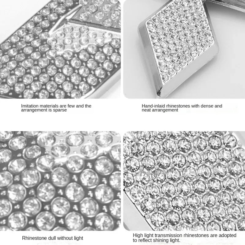 For Mercedes Car Steering Wheel Emblem Crystal Diamond Sticker For Benz A B C E Class GLA CLA GLC GLK GLE Series Accessories
