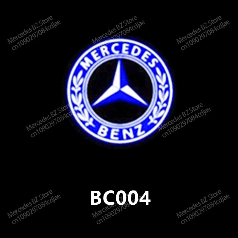 2PCS LED Car Door HD Laser Projector Lights Door Welcome Lamp Mercedes Benz Amg A C E GLC GLA GLE W205 W212 W213 X253 X156 W166