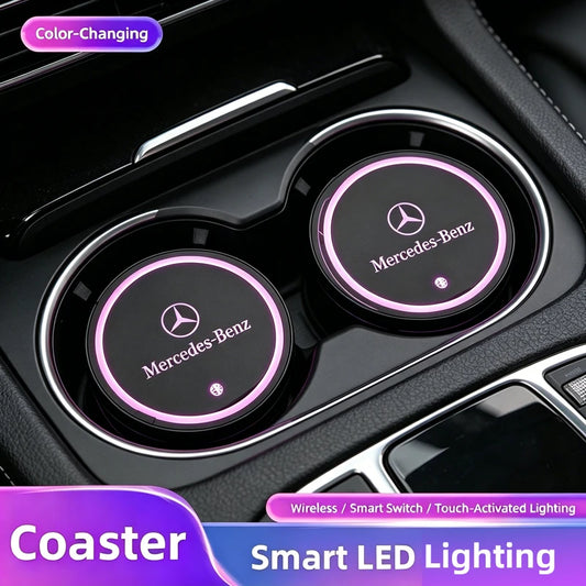 Mercedes Benz LED coasters
