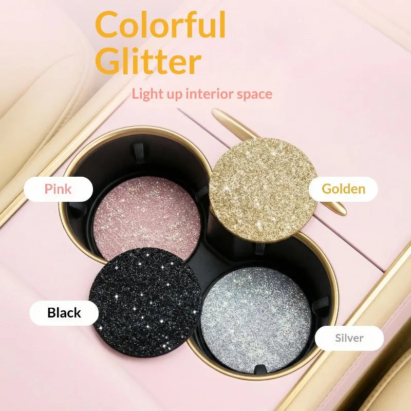 Glitter Car Cup Coasters