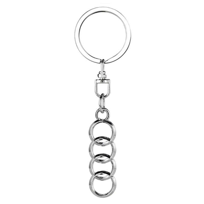 Car Leather Styling Key Chain Emblem Metal Keyring Auto Key Bag For Audi A1 A2 A3 A4 A5 A6 A7 A8 Q2 Q3 Q4 Q5 Q6 Q7 Q8 TT SQ2 S6