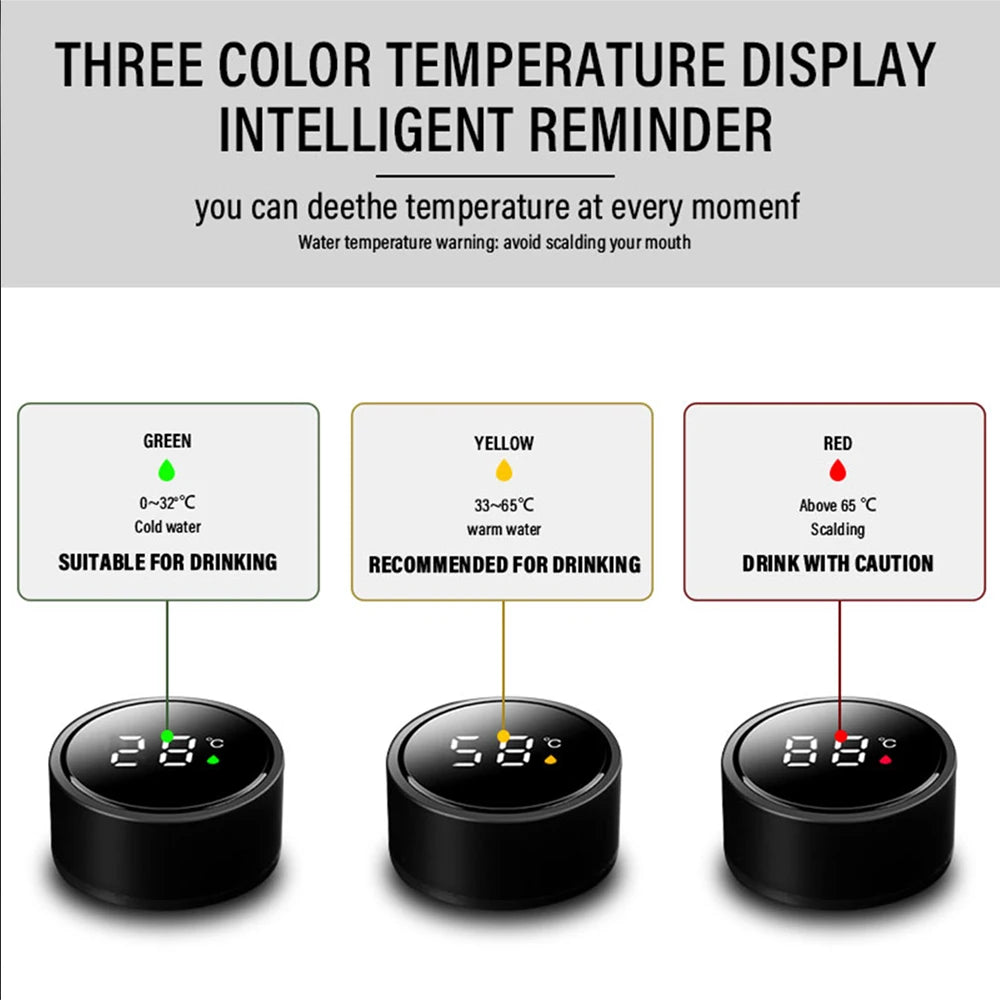 Leak Proof Thermo Mug Smart Touch Screen Digital Display For Mercedes Benz
