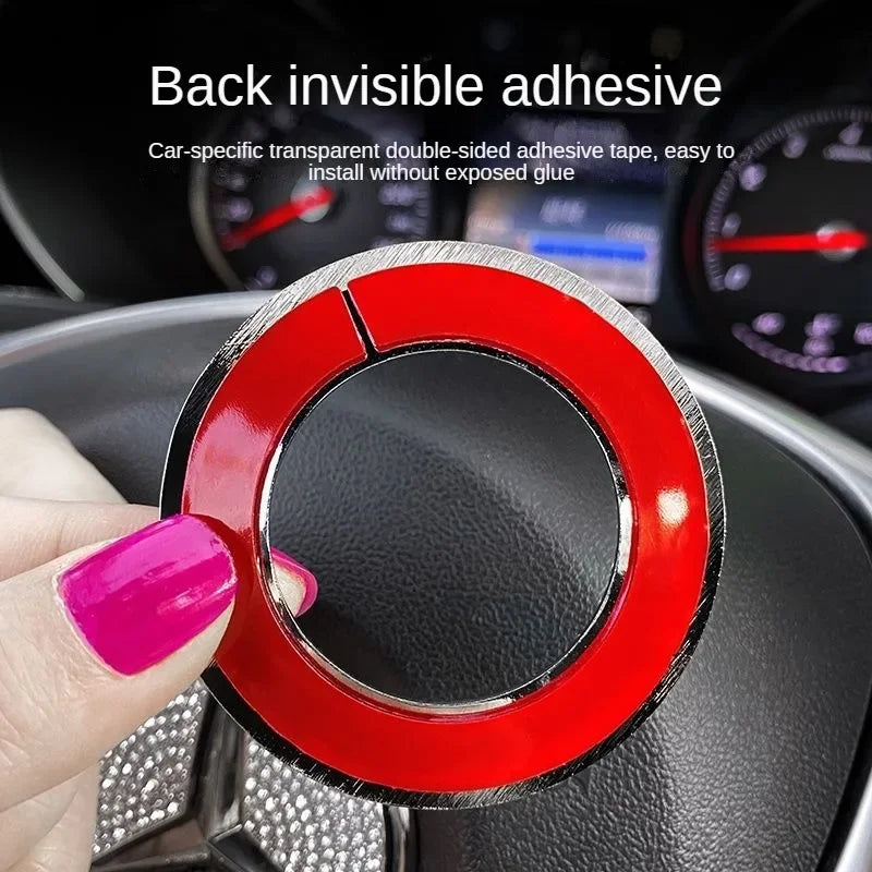 For Mercedes Car Steering Wheel Emblem Crystal Diamond Sticker For Benz A B C E Class GLA CLA GLC GLK GLE Series Accessories
